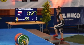 Mistrzostwa Polski Juniorek w podnoszeniu ciężarów - 6 miejsce Marty Dawidowskiej